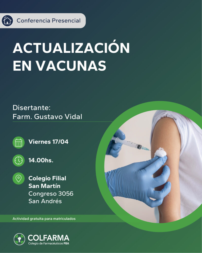 ACTUALIZACIÓN EN VACUNAS. Filial General San Martín.