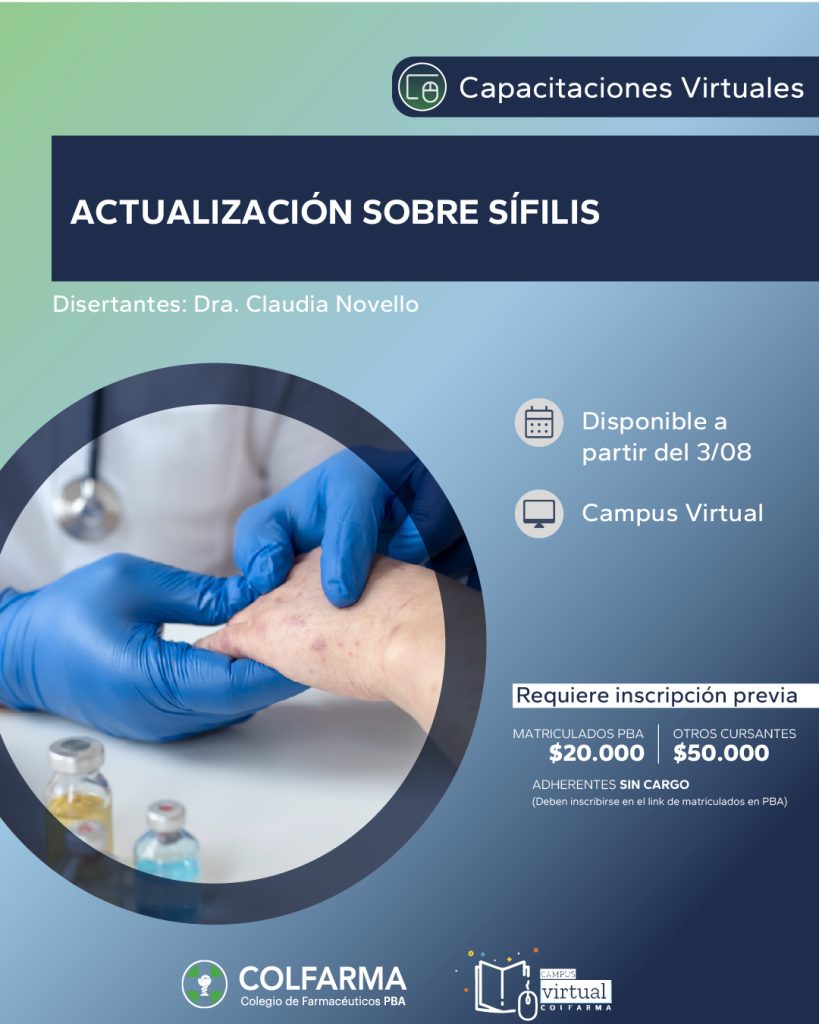 ACTUALIZACIÓN SOBRE SÍFILIS. Actividad Asincrónica por Campus Virtual.