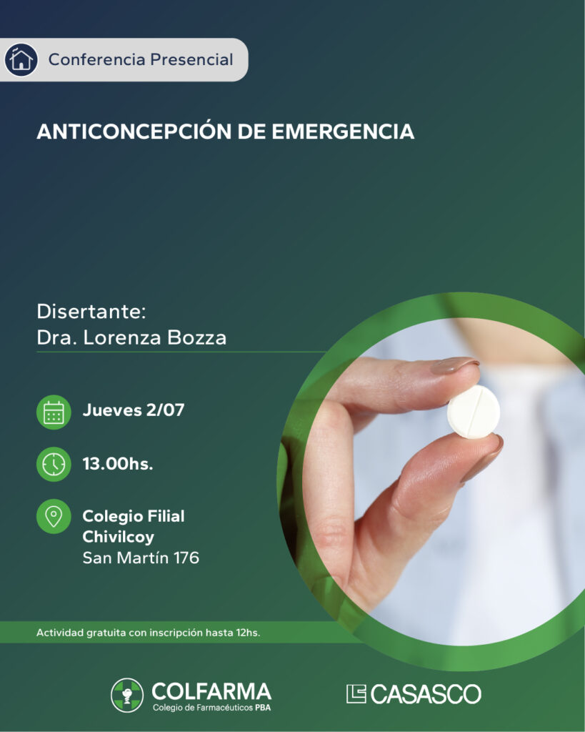 ANTICONCEPCIÓN DE EMERGENCIA. FILIAL CHIVILCOY