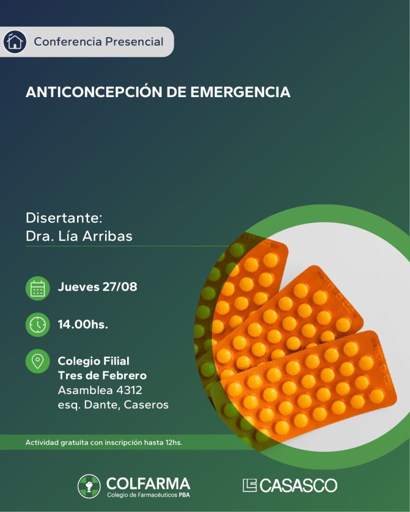 ANTICONCEPCIÓN DE EMERGENCIA. FILIAL TRES DE FEBRERO