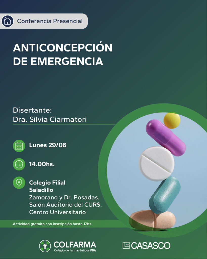 ANTICONCEPCIÓN DE EMERGENCIA. FILIAL SALADILLO