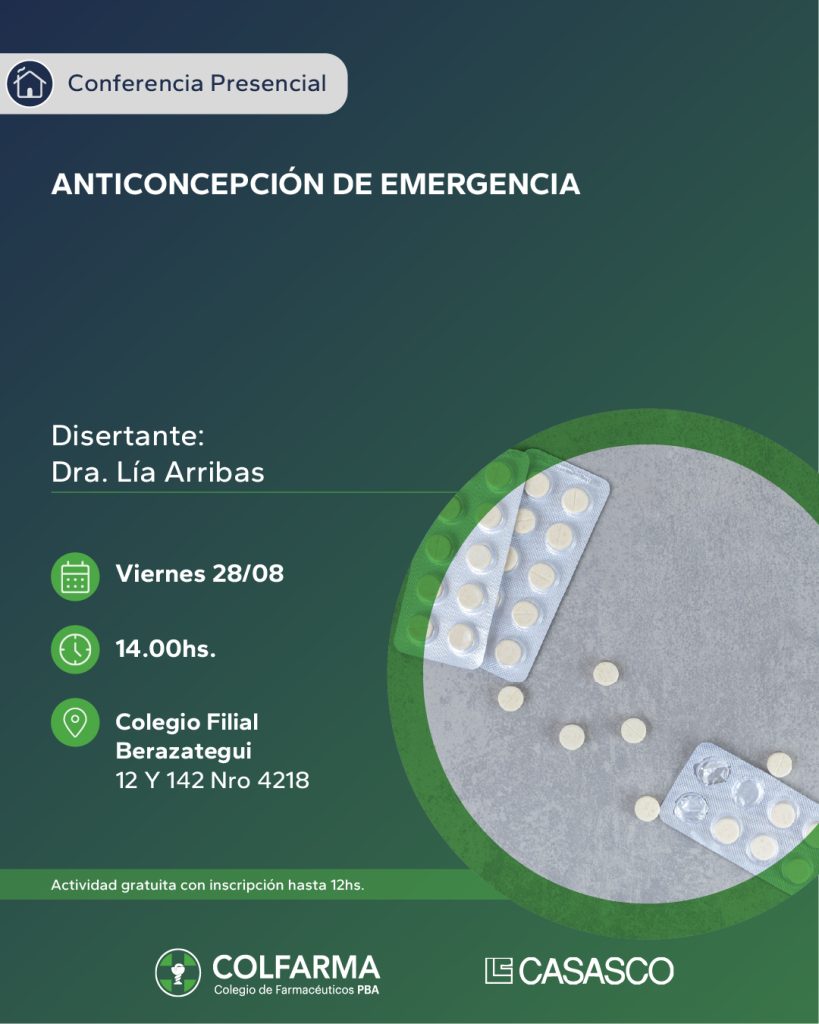 ANTICONCEPCIÓN DE EMERGENCIA. FILIAL BERAZATEGUI