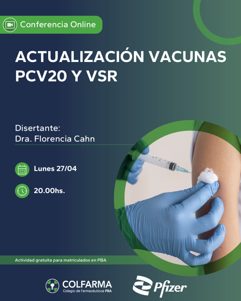 ACTUALIZACIÓN VACUNAS PCV20 y VSR. Actividad Sincrónica!!!!