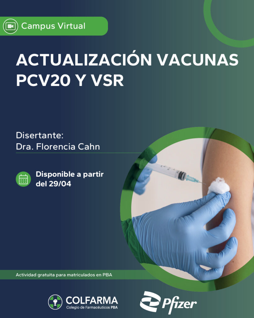 ACTUALIZACIÓN VACUNAS PCV20 y VSR. Actividad Asincrónica!!!!