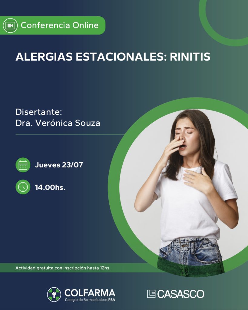 ALERGIAS ESTACIONALES: RINITIS. Actividad Sincrónica y Gratuita.