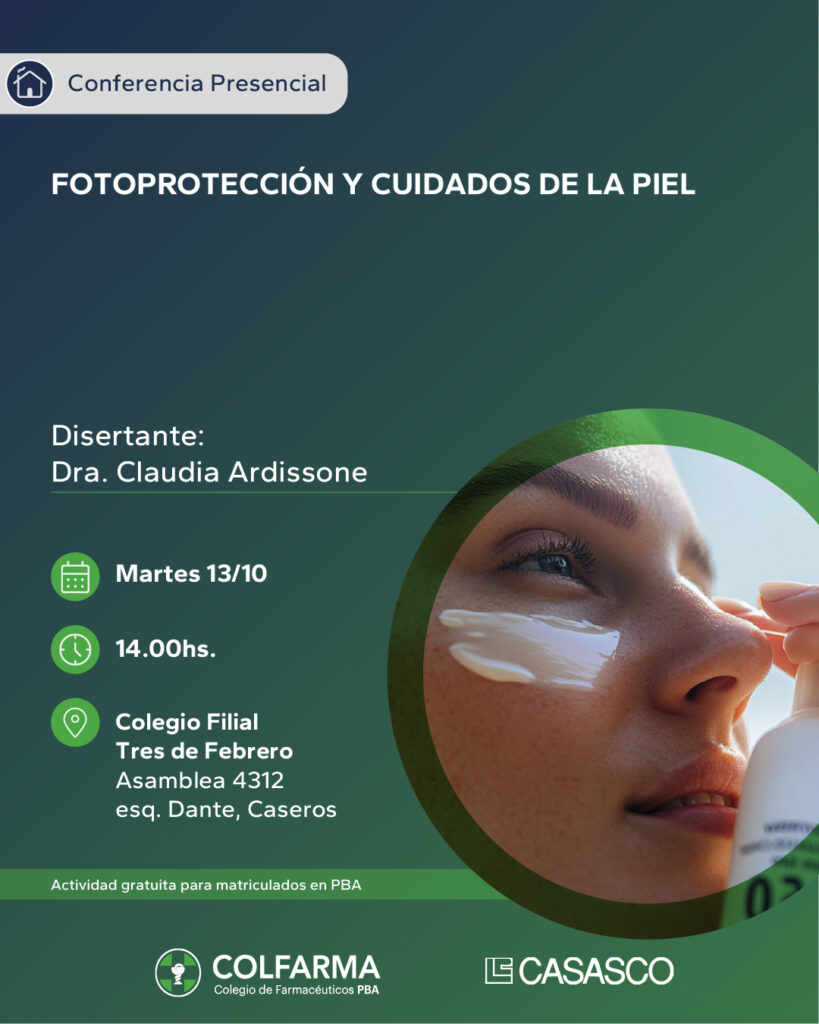 FOTOPROTECCIÓN Y CUIDADOS DE LA PIEL. FILIAL TRES DE FEBRERO