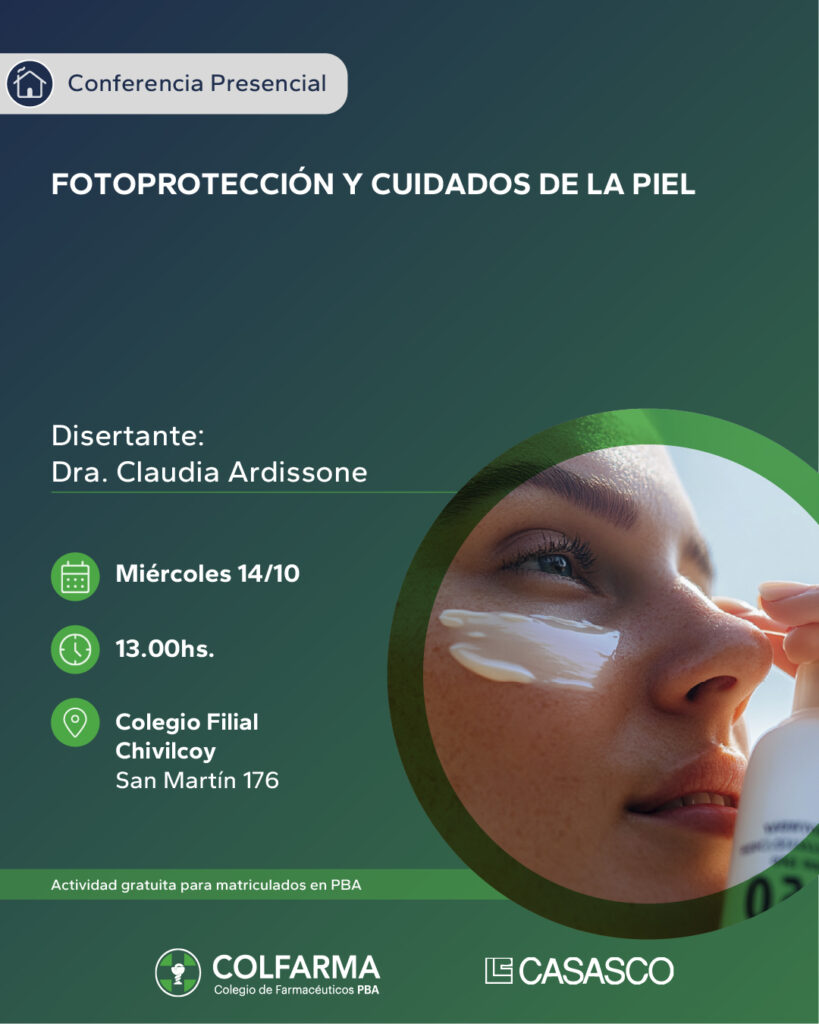 FOTOPROTECCION Y CUIDADOS DE LA PIEL. FILIAL CHIVILCOY