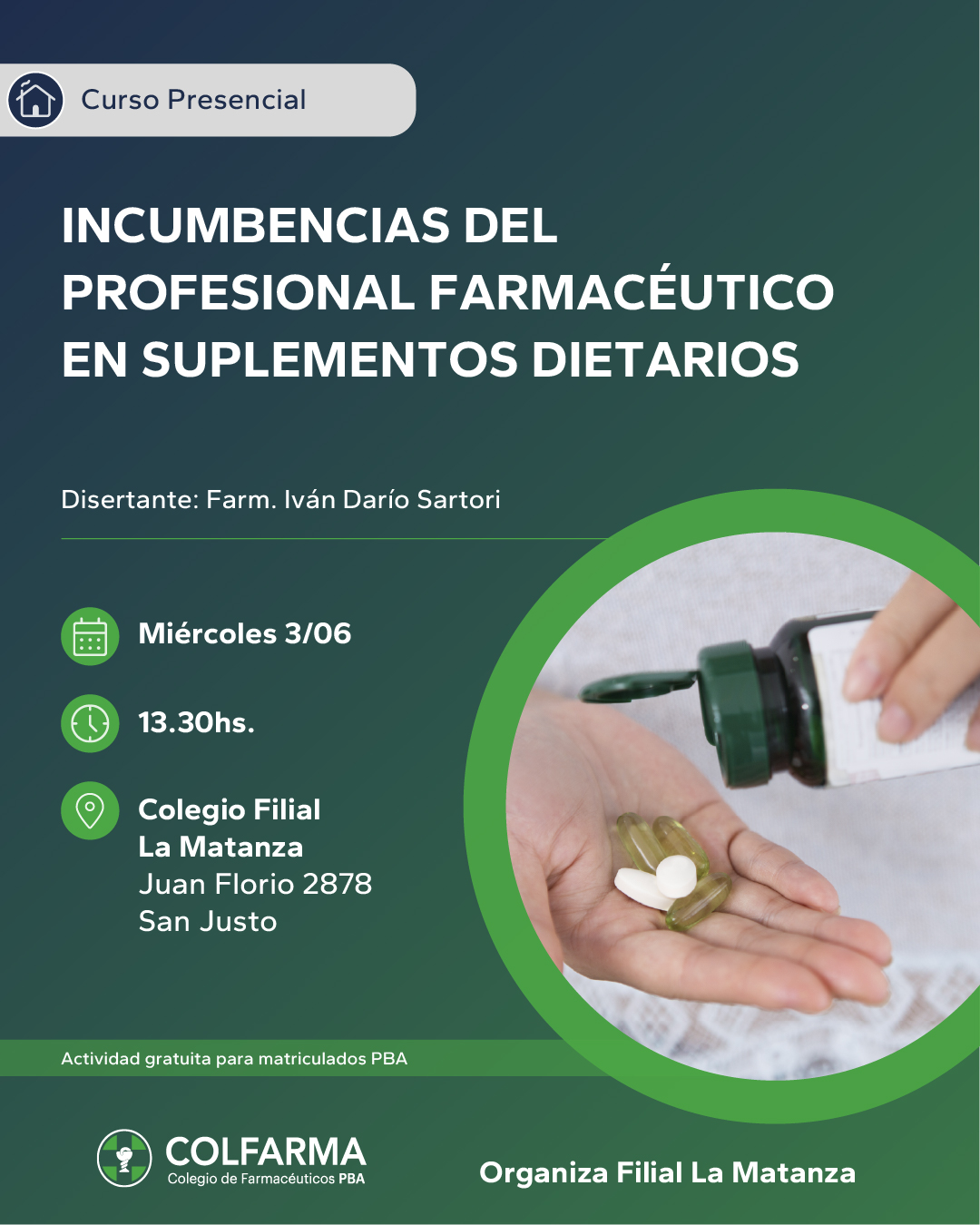 INCUMBENCIAS DEL PROFESIONAL FARMACÉUTICO EN SUPLEMENTOS DIETARIOS ...