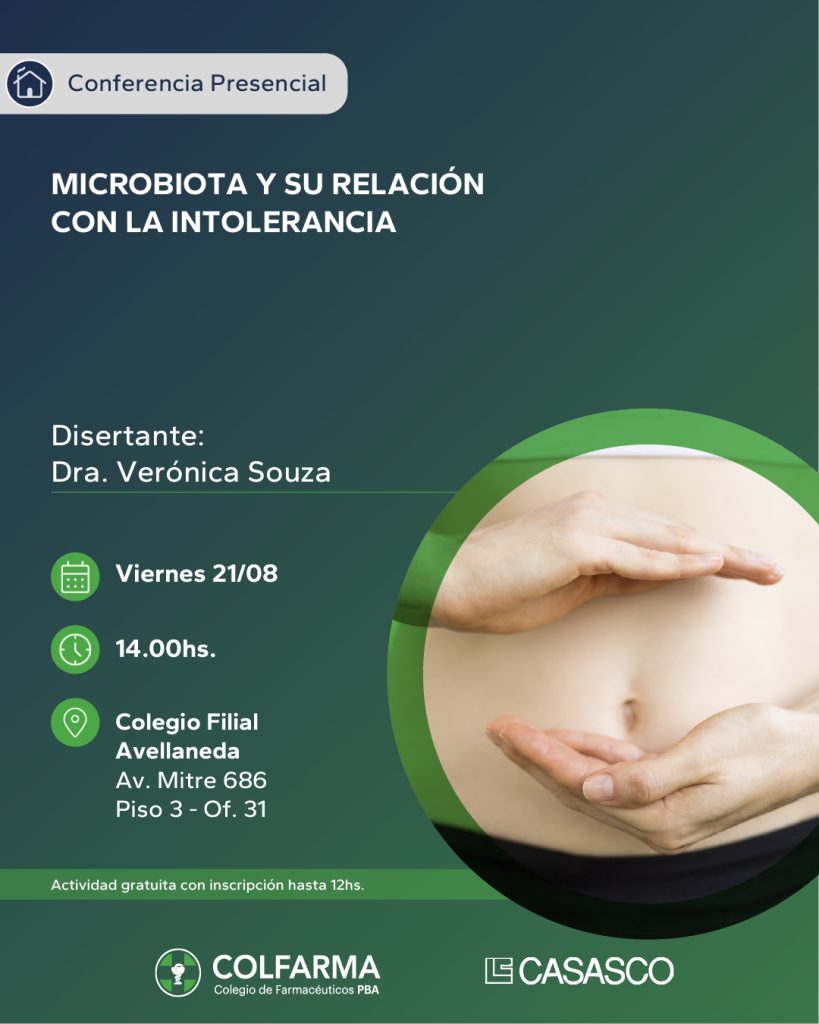 MICROBIOTA Y SU RELACION CON LA INTOLERANCIA. FILIAL AVELLANEDA