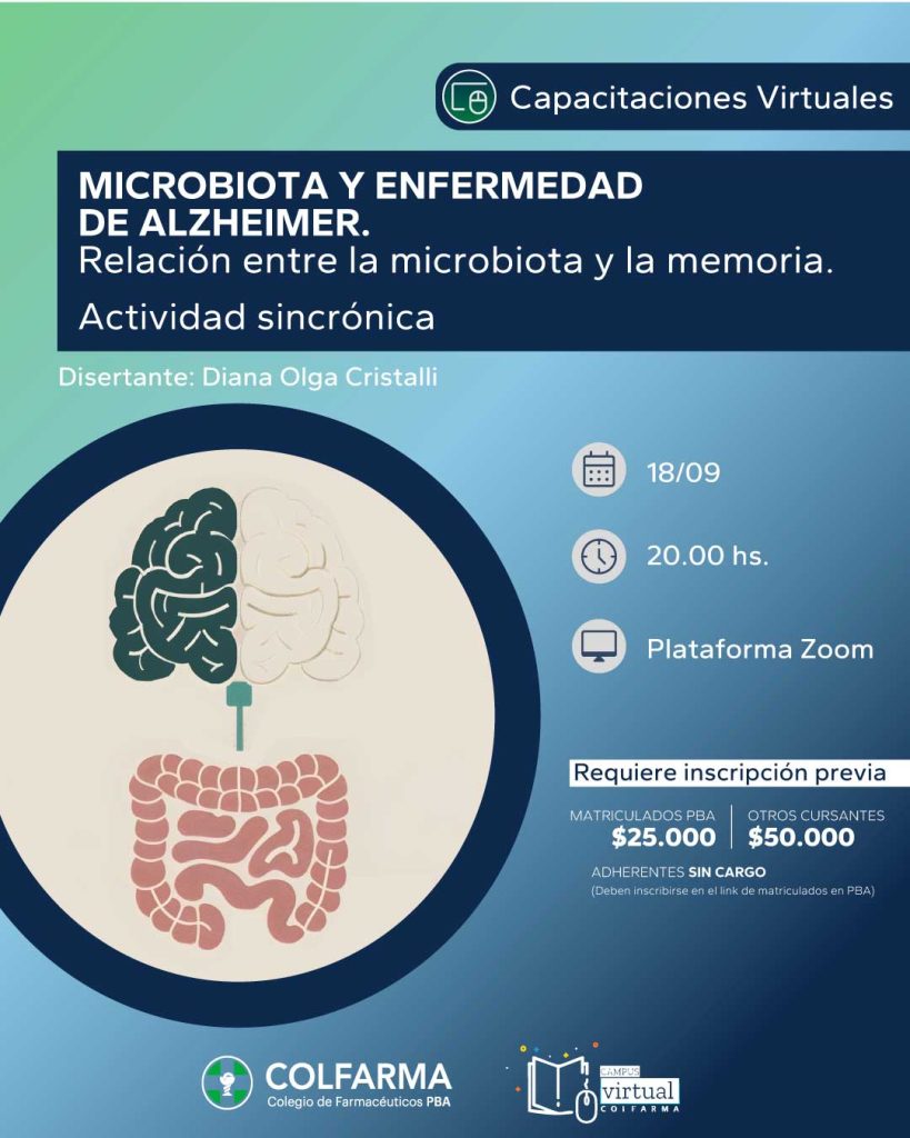 MICROBIOTA Y ENFERMEDAD DE ALZHEIMER, RELACIÓN ENTRE LA MICROBIOTA Y LA MEMORIA. ACTIVIDAD SINCRÓNICA.
