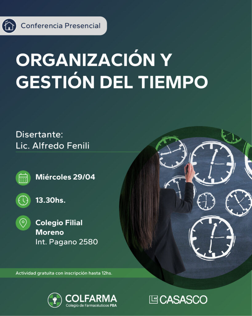 ORGANIZACIÓN Y GESTIÓN DEL TIEMPO. FILIAL MORENO