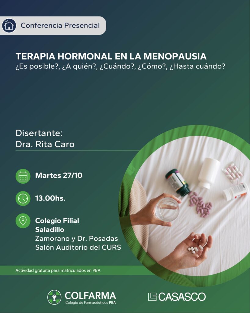 TERAPIA HORMONAL EN LA MENOPAUSIA. Es posible? A quien? Cuando? Como? Hasta cuando? FILIAL SALADILLO